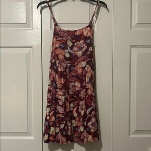 Old Navy Vibrant Plum Floral Mini Dress M